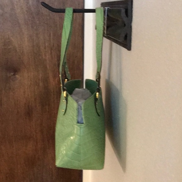 KATE SPADE GREEN LEATHER CROCODILE BAG - Picture 2 of 8